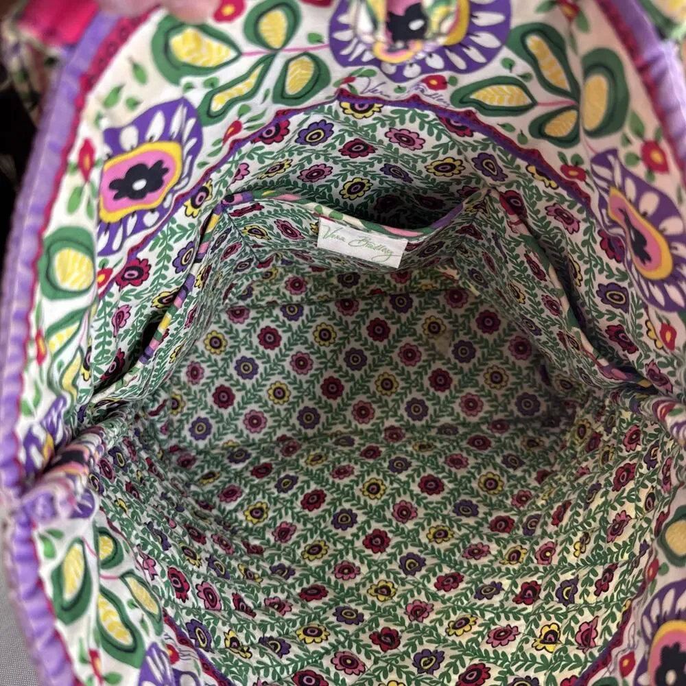 Vera Bradley Toggle Tote Viva La Vera Quilted Cotton Floral Shoulder Bag Retired